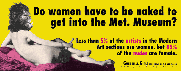 Guerrilla Girls, Do women have to be naked to get into the Met?